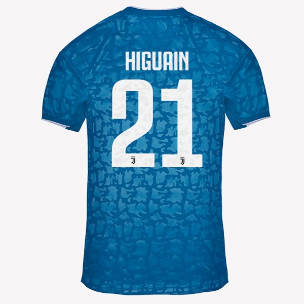 Trikot Juventus NO.21 Higuain Ausweich 2019-20 Blau Fussballtrikots Günstig